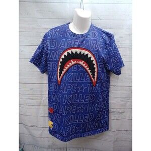 Hudson Outerwear SHARK Mouth We Killed Ape Shirt Jersey Purple L
